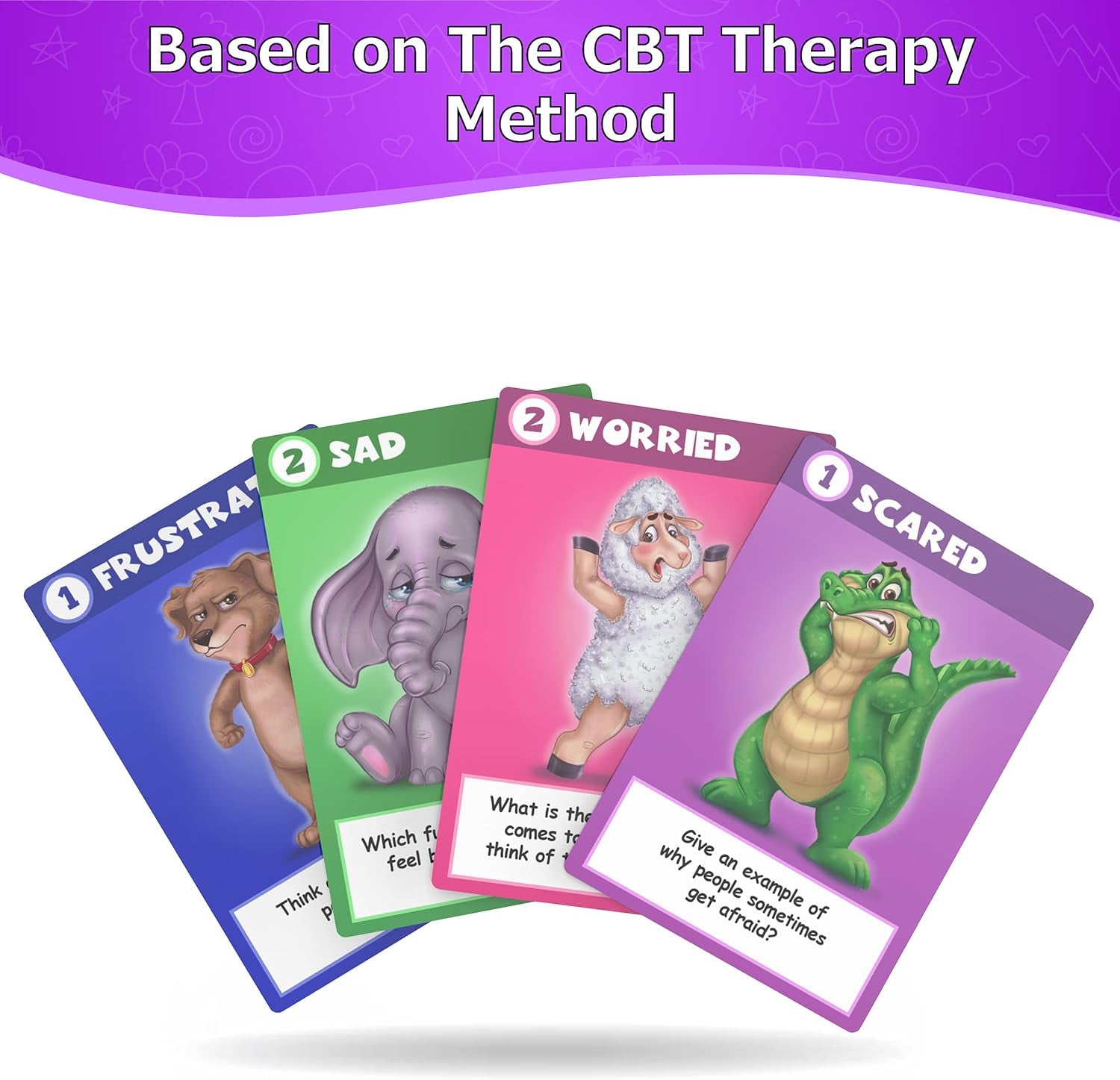 Cbtiger-Therapy Games for Kids - Created by a Professional Therapist - High Grade Cardboard - Develop Social Skills - Practice Emotional Awareness - Improves Anger Control -For Counselors