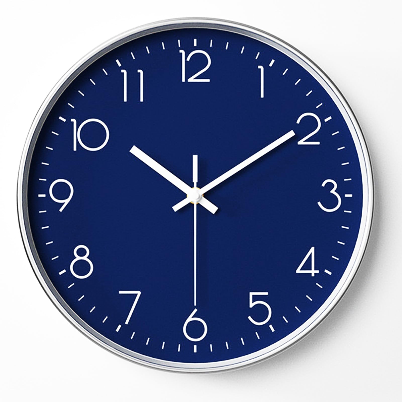 Kitchen Wall Clock, 8 Inch Small Silent Non-Ticking Wall Clock Battery Operat...