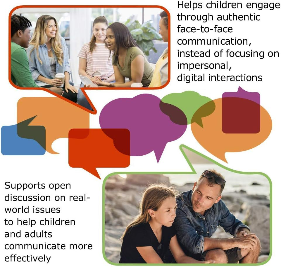 Face to Face Transitions - Middle School to High School Conversation Game, Conversation Starters for Students, Parents, and Teachers, 96 Scenario Cards, Ages 13+