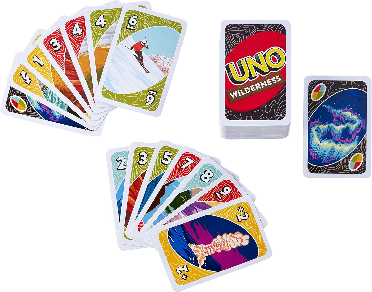 Mattel Games UNO: Wilderness - Card Game, 7 Years and Up