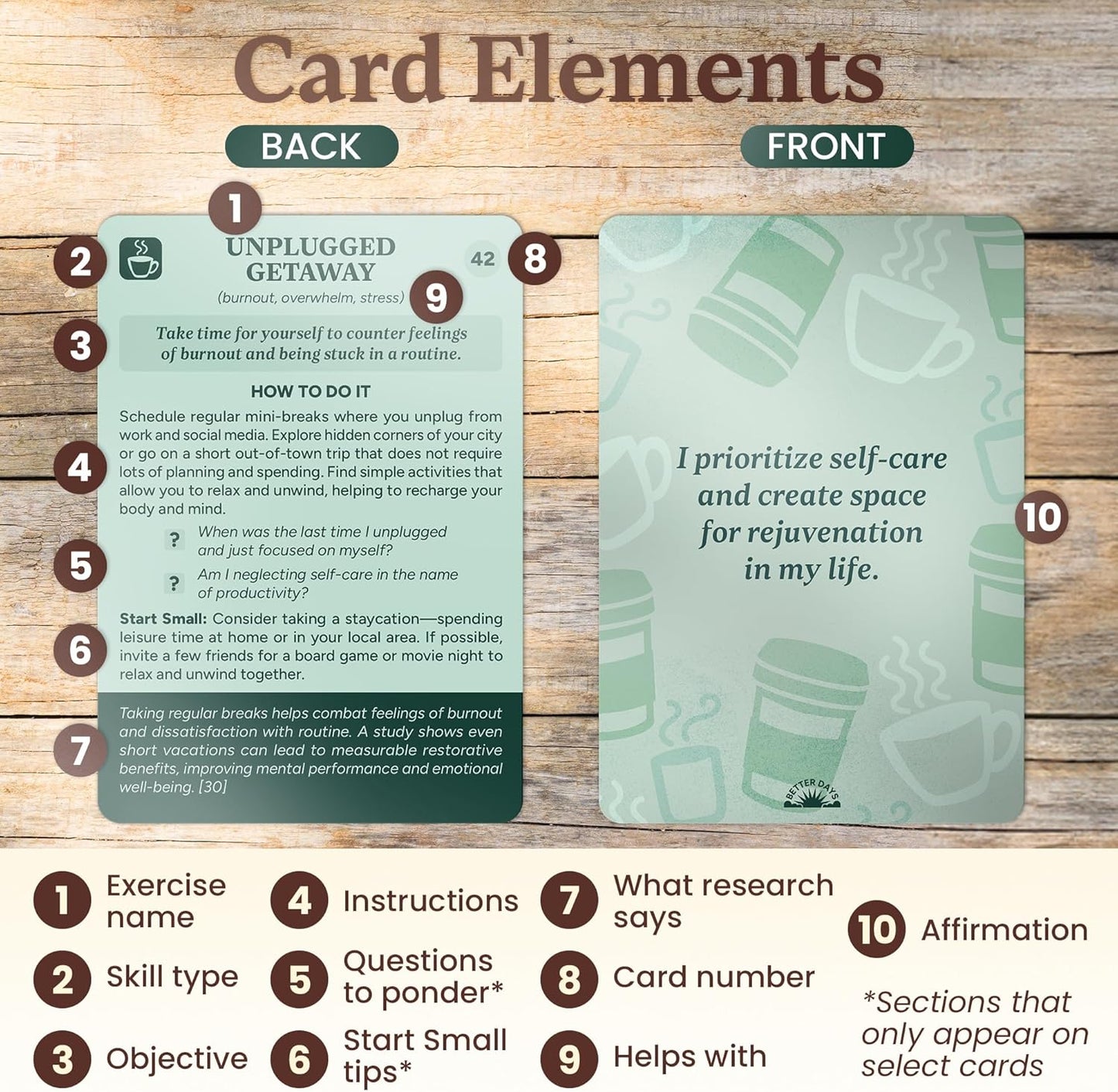 Coping Cards – 65 Skills & Exercises to Cope with Stress, Anxiety, & Anger – 3.5” X 5” Therapy Flashcards with Affirmations and Guidebook – Nurture Emotional Resilience & Mental Health