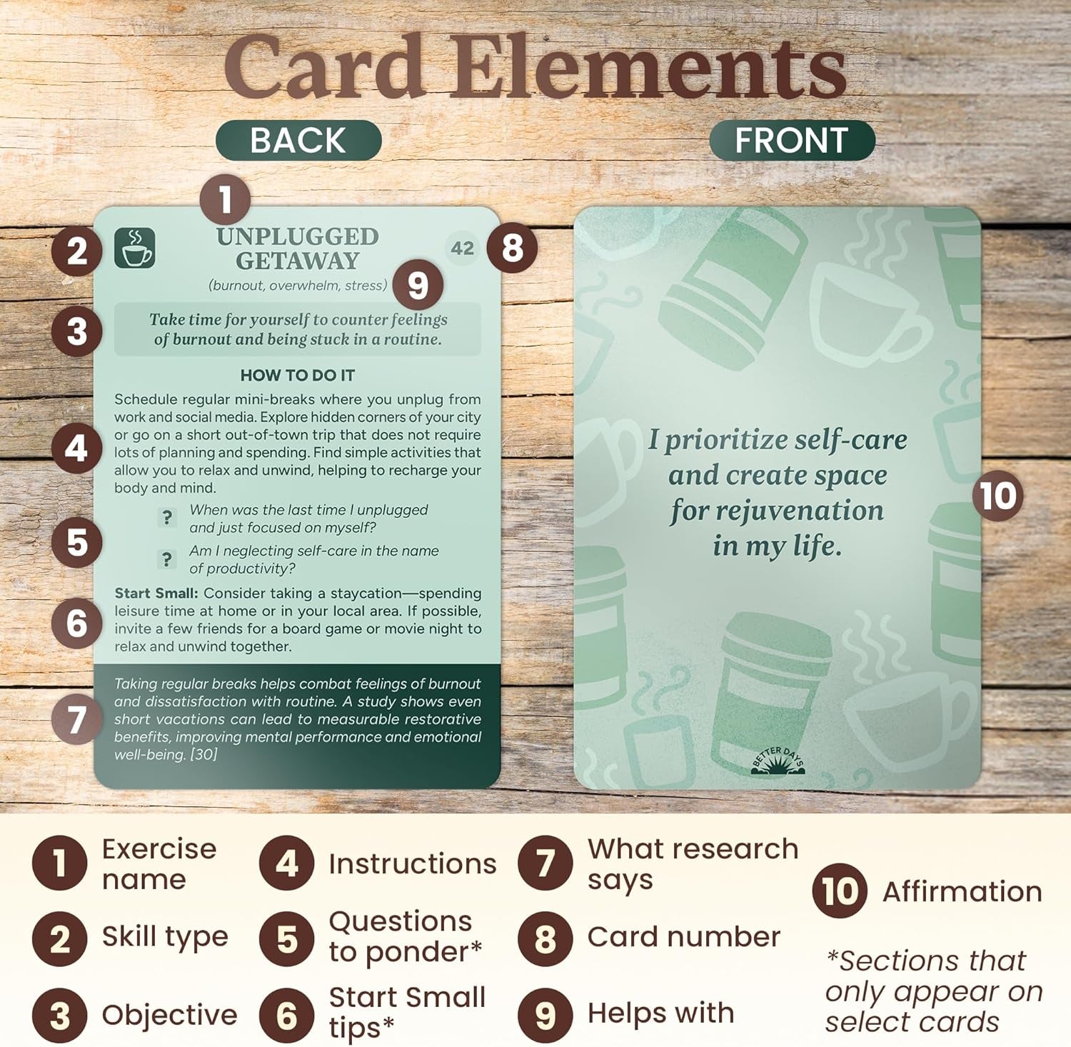 Coping Cards – 65 Skills & Exercises to Cope with Stress, Anxiety, & Anger – 3.5” X 5” Therapy Flashcards with Affirmations and Guidebook – Nurture Emotional Resilience & Mental Health