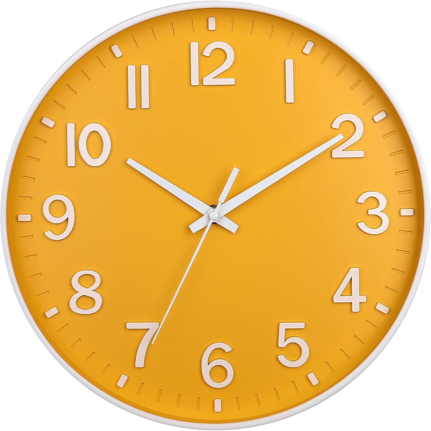 Wall Clocks for Living Room Bedroom Office Classroom Decor Small Silent Non Ticking Kitchen Wall Clock Battery Operated