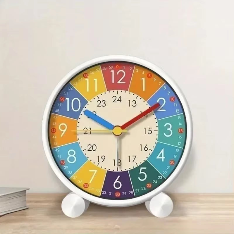 Early Learning Desktop Alarm Clock Children Wake up Alarm Clock Living Room Bedroom Silent Desktop Clock Desktop Clock
