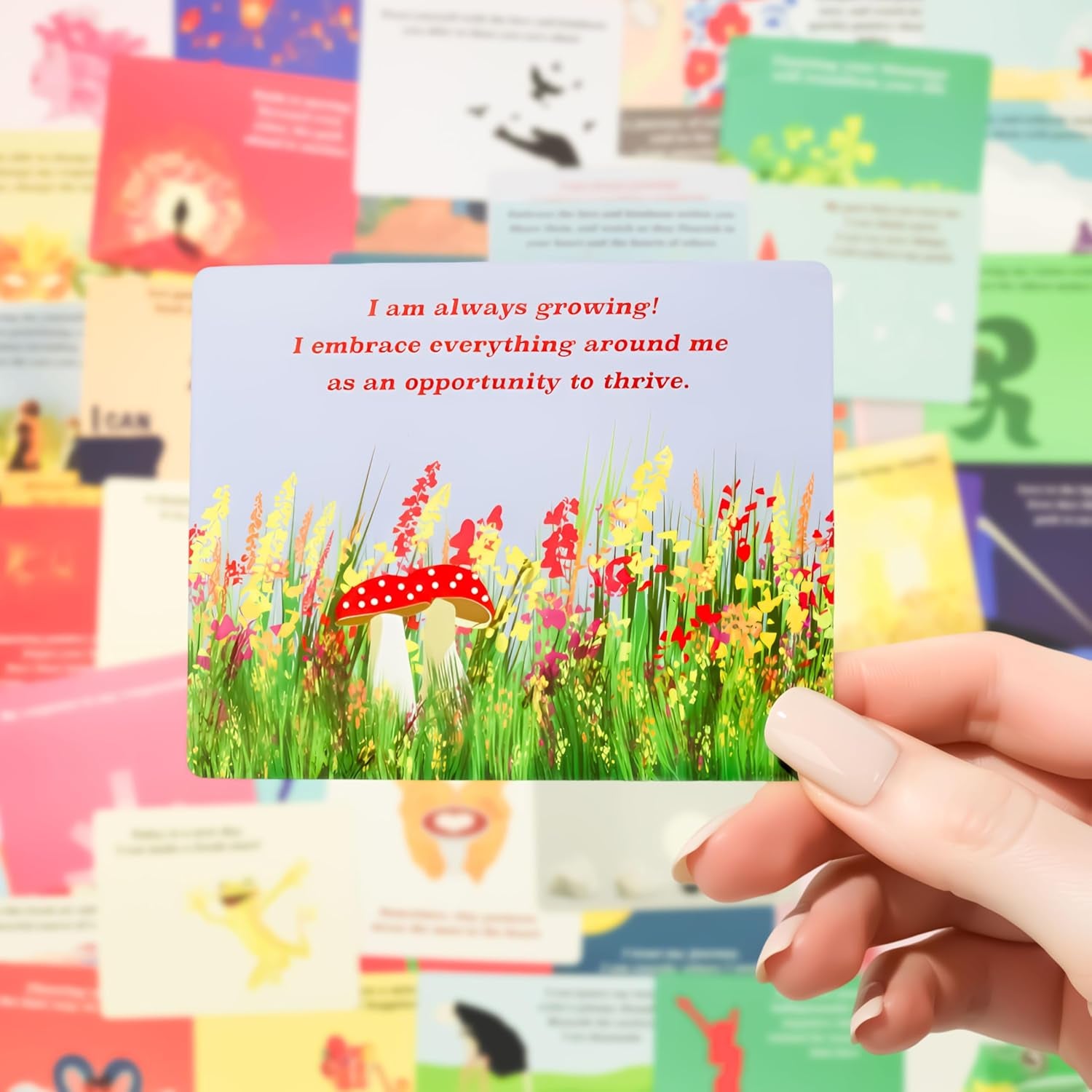 Positive Affirmation Cards with Mindfulness Exercises, Inspirational Tools for Everyone, Motivational Items, Self Care Gifts for Women, Men & the Youth, 60 Transformative Affirmation Cards
