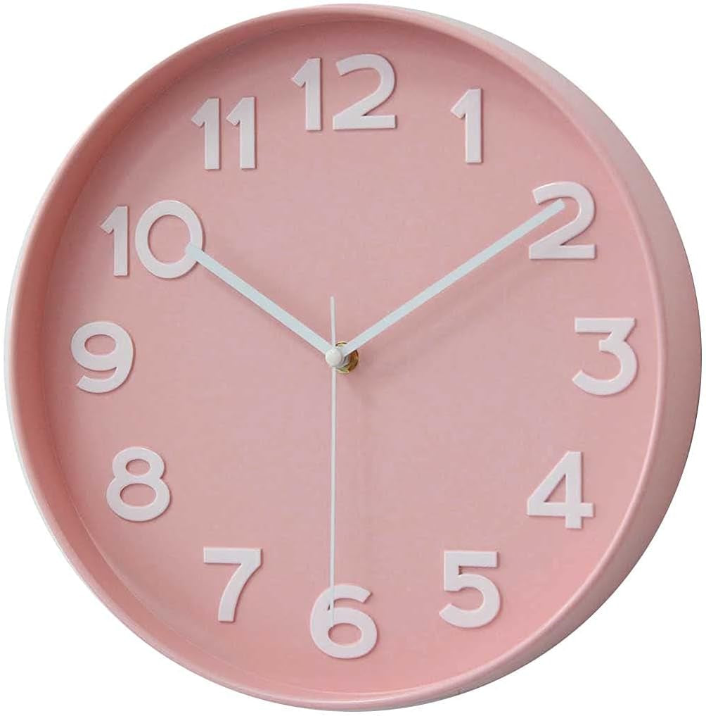 Wall Clocks for Living Room Bedroom Office Classroom Decor Small Silent Non Ticking Kitchen Wall Clock Battery Operated