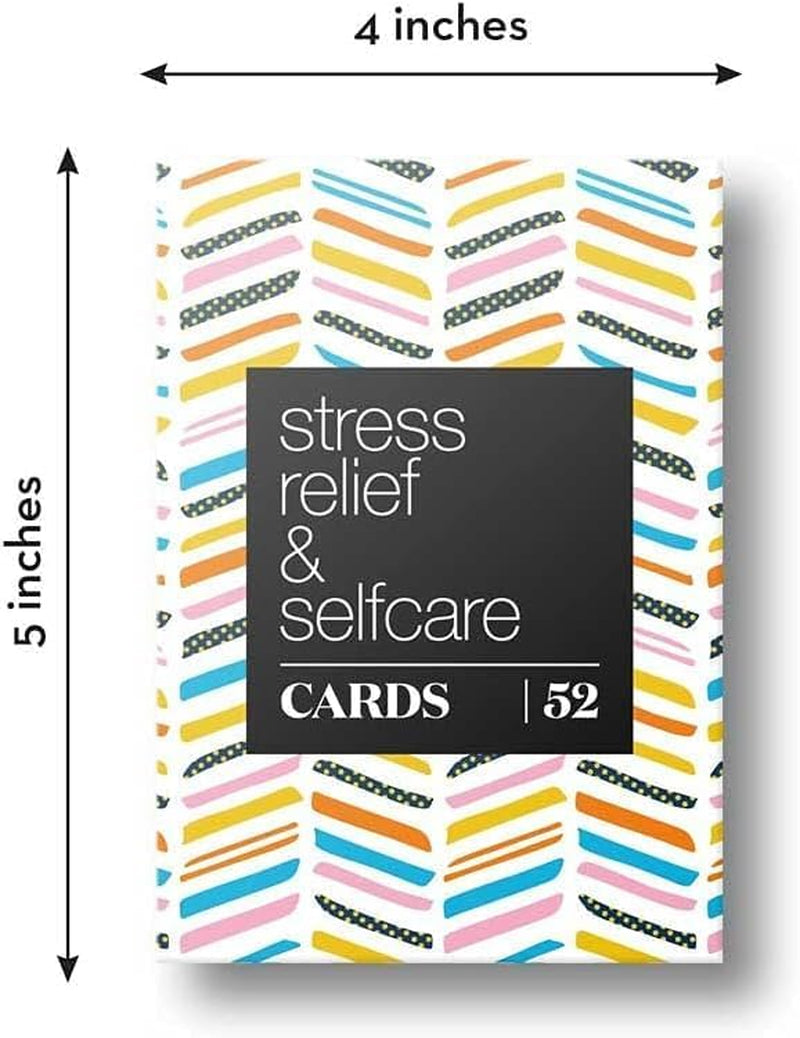 52 Stress Less & Self Care Cards - Mindfulness & Meditation Exercises - Anxiety Relief & Relaxation