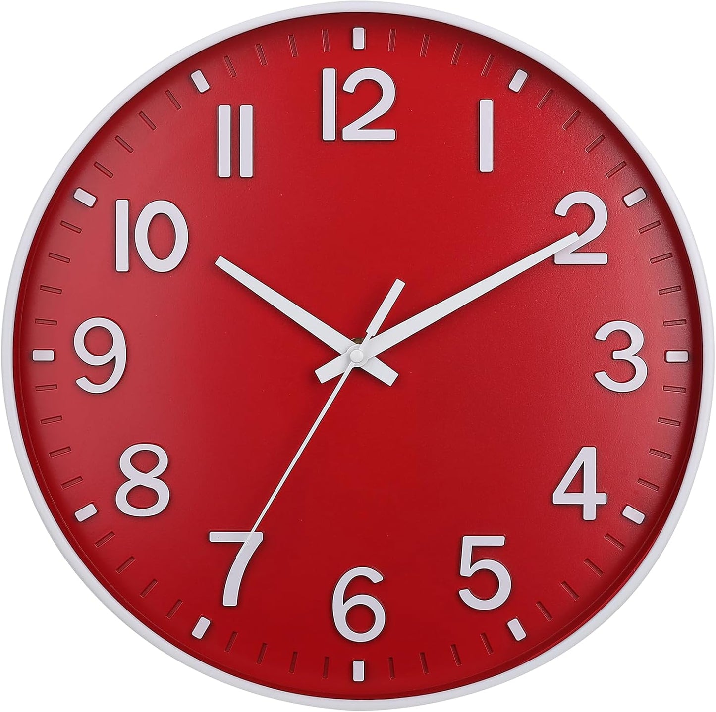 Wall Clocks for Living Room Bedroom Office Classroom Decor Small Silent Non Ticking Kitchen Wall Clock Battery Operated