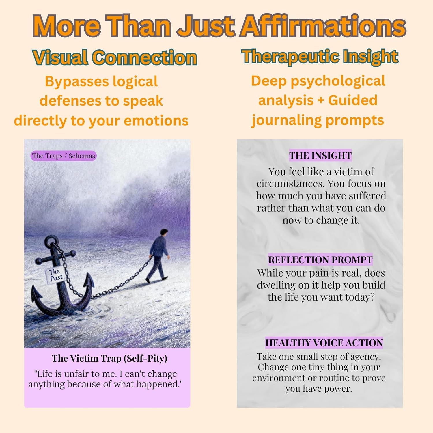 Schema Therapy Cards for Inner Child Healing & Emotional Regulation – 52-Card Deck to Break Negative Patterns, Silence the Inner Critic, and Nurture the Healthy Adult – Psychology Tools for Self-Care