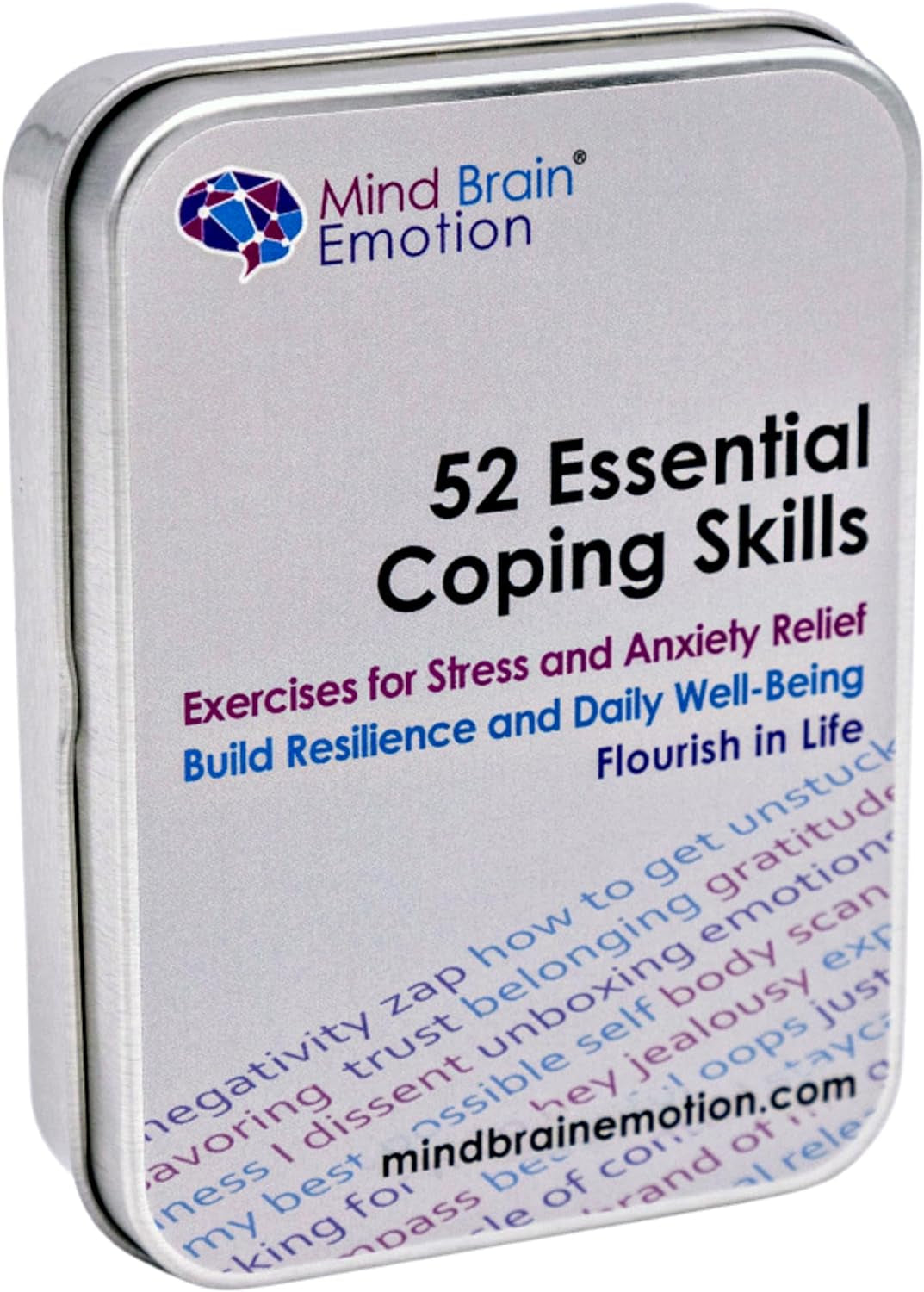 52 Essential Coping Skills Cards - Self Care Exercises for Stress and Social Anxiety Relief - Resilience, Emotional Agility, Confidence Therapy Games for Teens, Adults