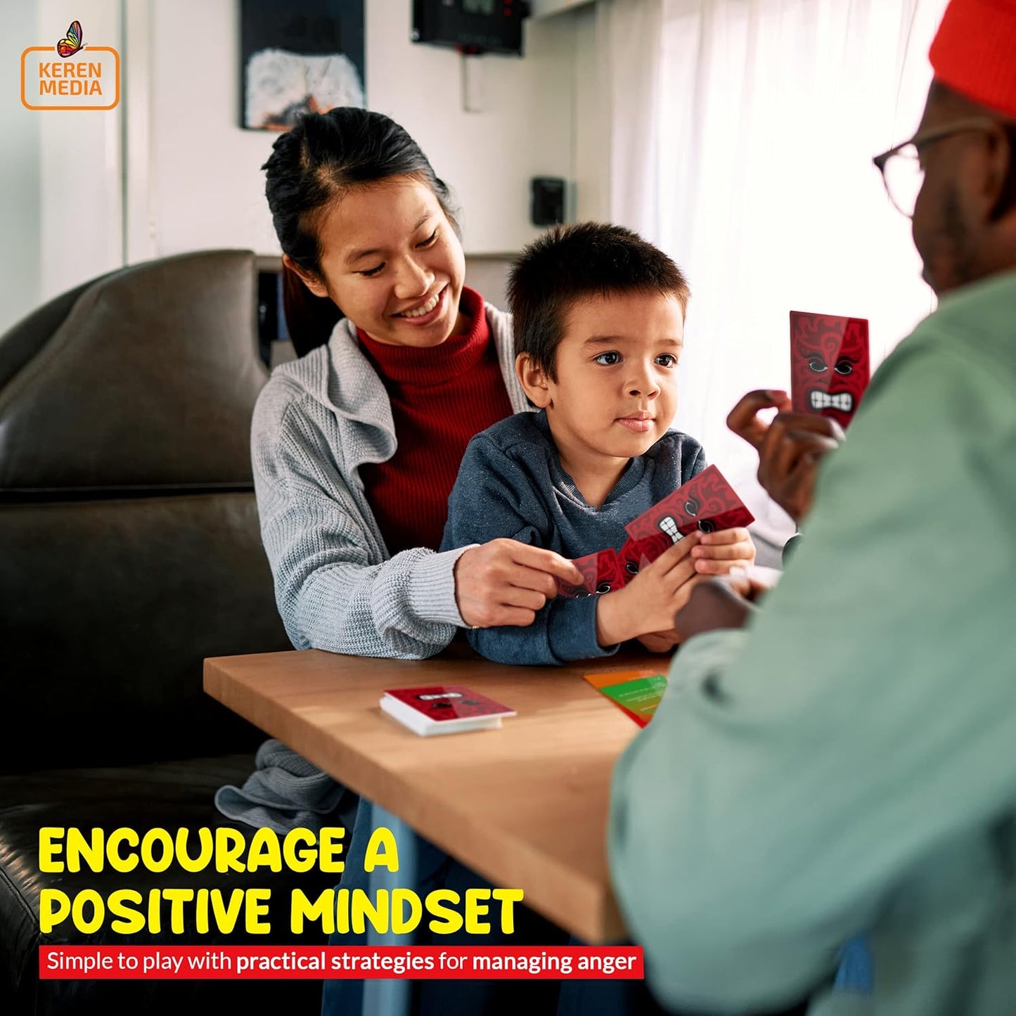 Card Game | Family Therapy Games for Teens & Kids 6+ | Anger Management for Teens | CBT Games for Counseling Emotional Regulation and Impulse Control | a Simple Go Fish Card Game