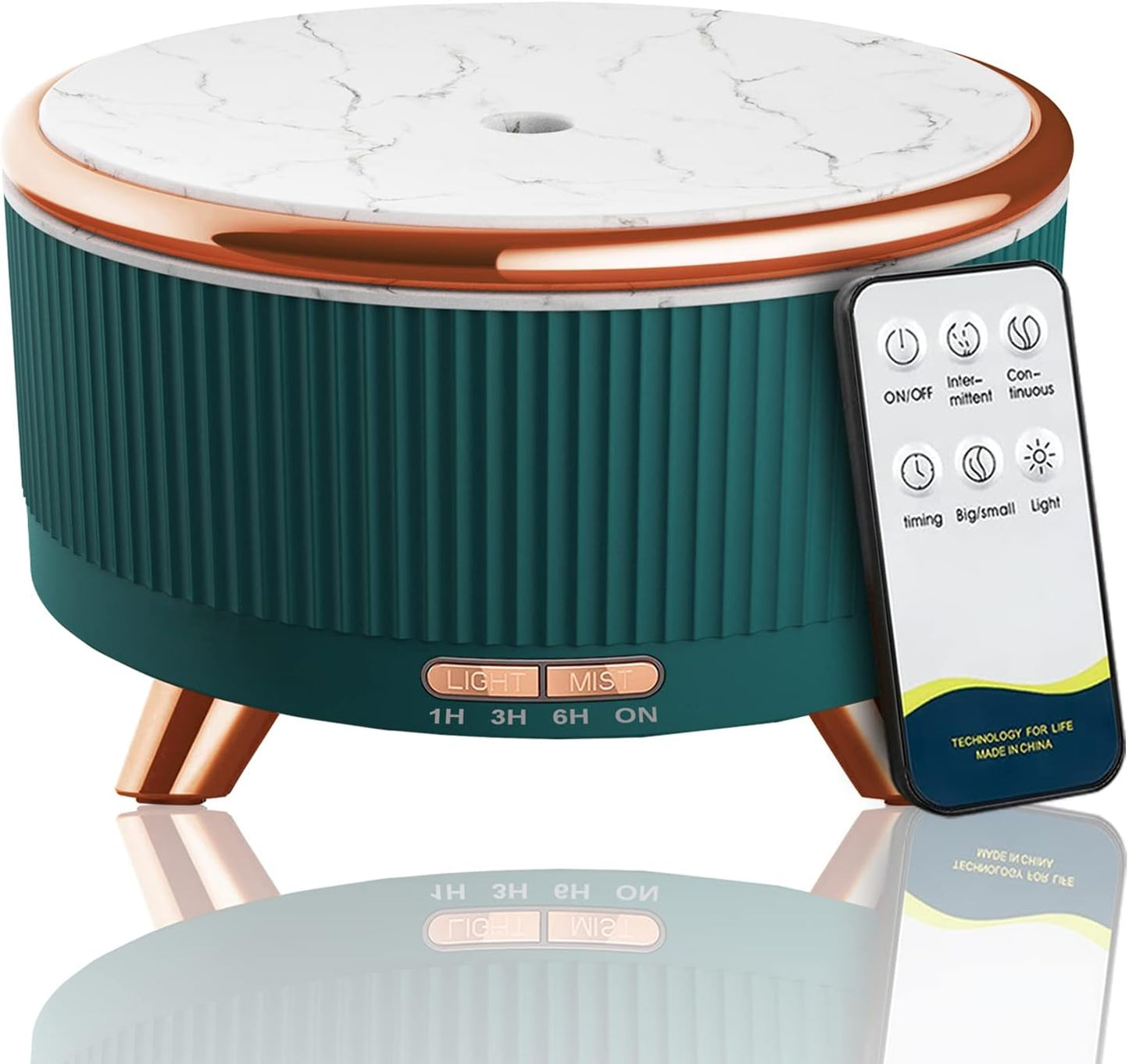 Diffusers for Essential Oils Large Room, 500Ml Aromatherapy Diffuser Cool Mist Humidifier with Remote Control,7 Colors Lights & 4 Mist Mode Waterless Auto off for Women Office Home