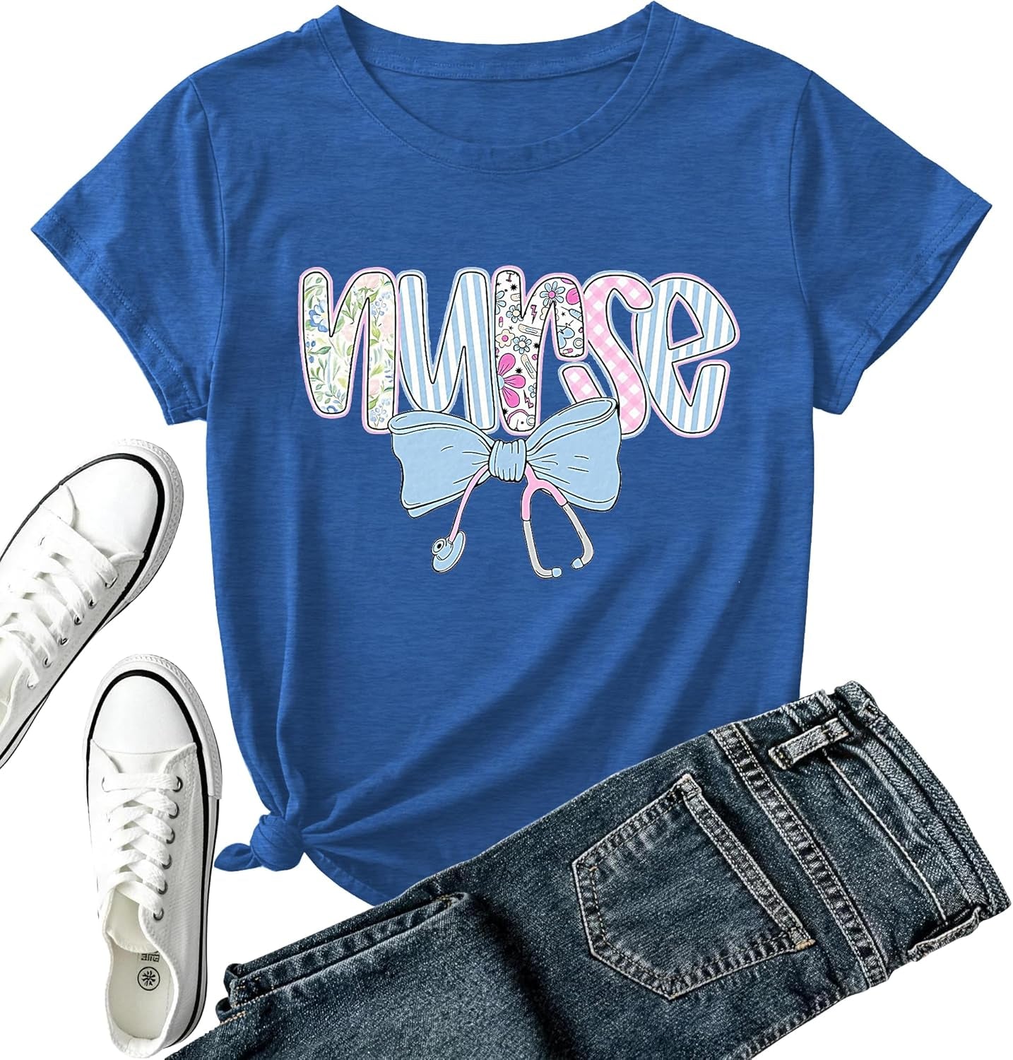 Mental Health Awareness Shirt Women-Brain Flower Tshirt Women Neuro Diversity Tee Tops Motivational Short Sleeve