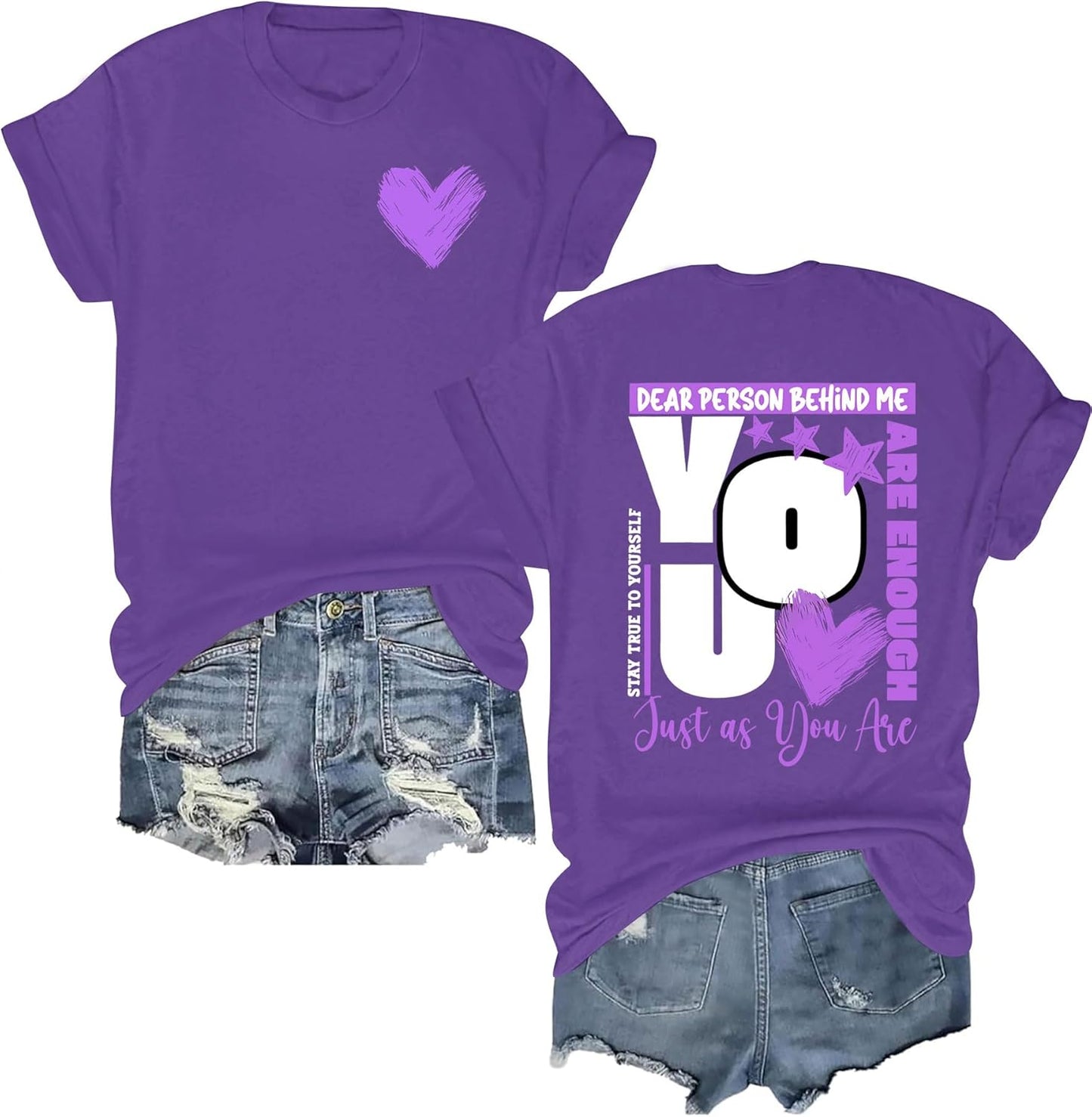 Women'S Mental Health Awareness Shirt Mental Health Matters Graphic Short Sleeve Tee Tops