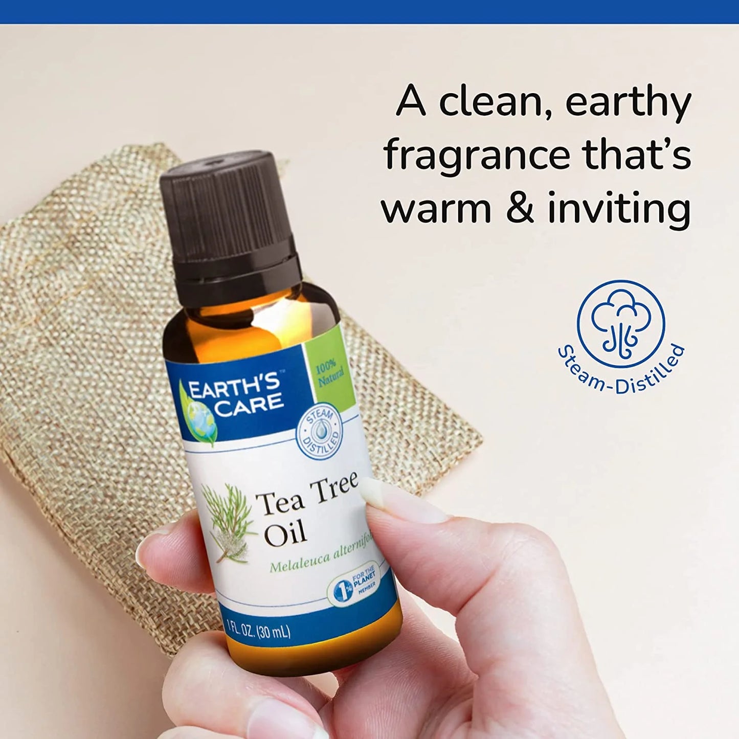 Tea Tree Essential Oil - 100% Pure, Steam Distilled - 1 Fl Oz