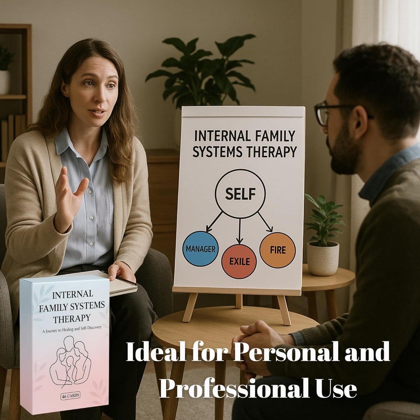 IFS Therapy Cards for Internal Family Systems – Essential Therapist Tools for Coping Skills, Anxiety, Depression, PTSD & Trauma Healing – Powerful Psychotherapy Cards for Effective Counseling