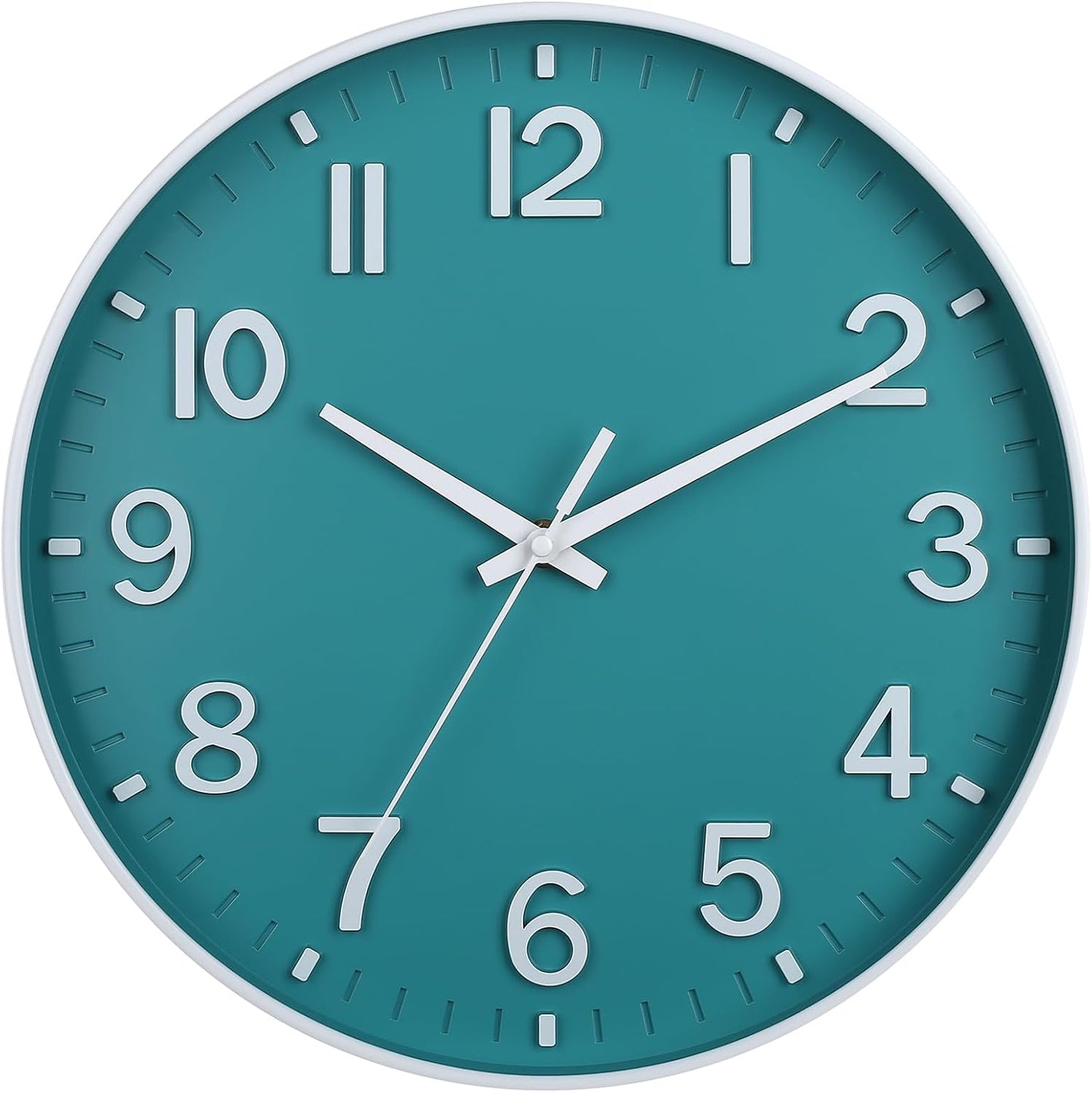 Wall Clocks for Living Room Bedroom Office Classroom Decor Small Silent Non Ticking Kitchen Wall Clock Battery Operated