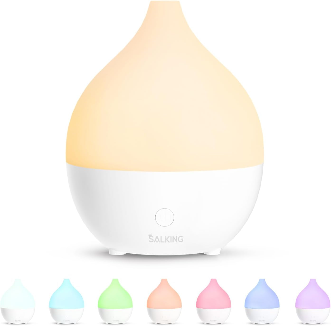 Essential Oil Diffuser, 100Ml Small Aromatherapy Diffuser with Auto Shut-Off Function, Ultrasonic Diffusers for Essential Oils, Cool Mist Humidifier with Warm White Lights, for Office Home