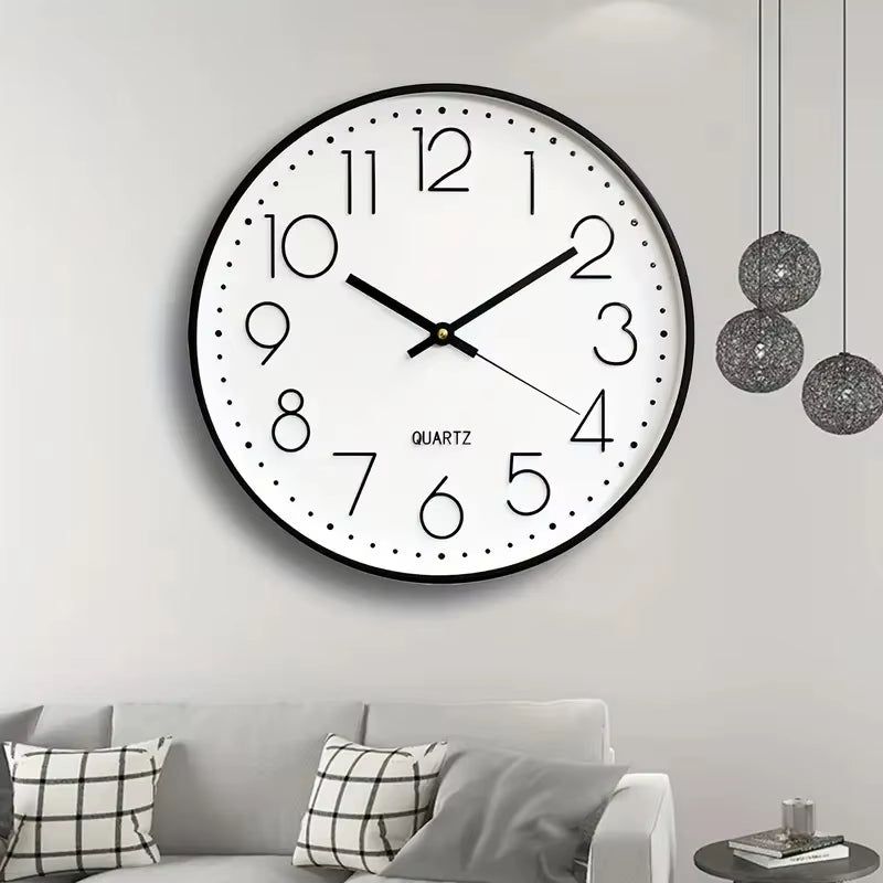 8 Inch Mute Wall Clock Simple Digital Wall Clock Home Decorations Cubic Digital Clock Quartz Wall Clock