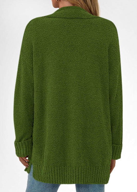 Cardigan Sweaters for Women 2026 Fall Chunky Fuzzy Knit Open Front Loose Long Sleeve Sweater Coats Winter Clothing