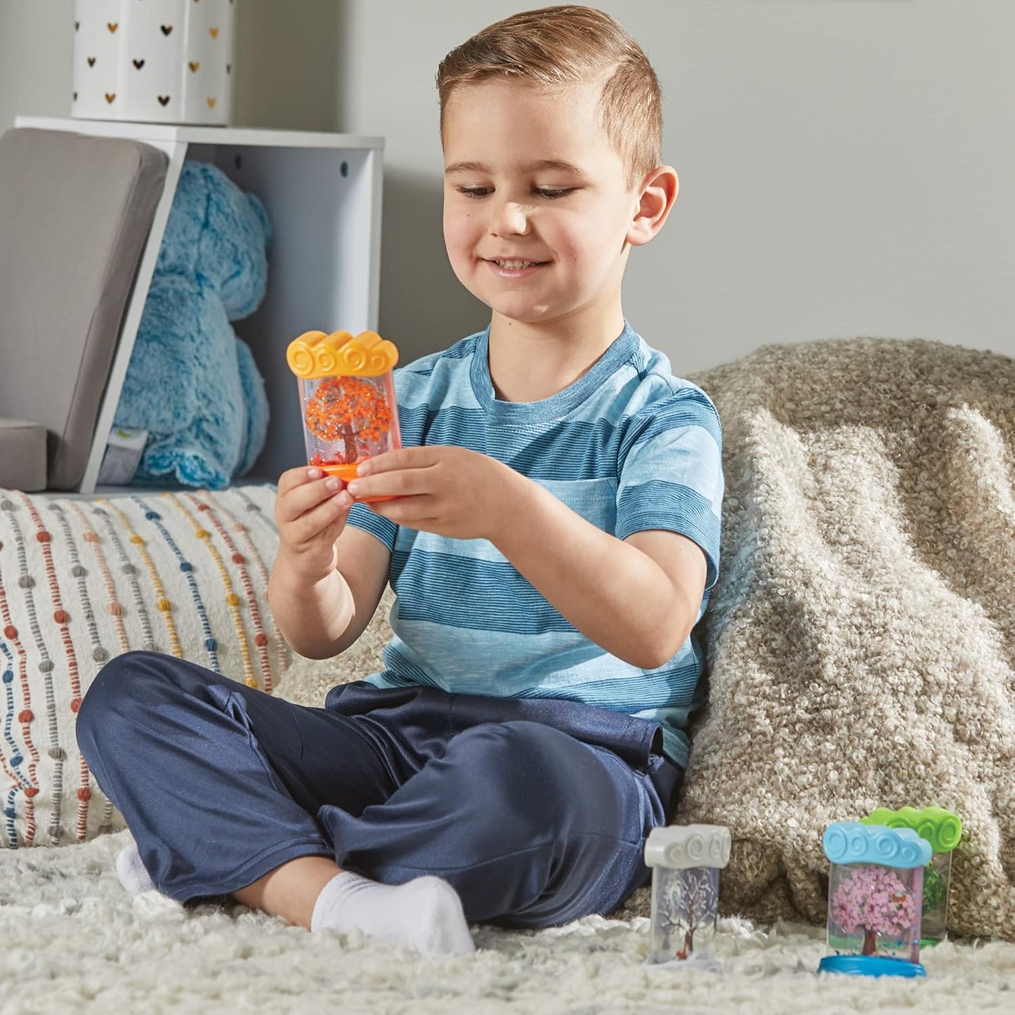 Changing Seasons Sensory Tubes, Calm down Corner Supplies, Quiet Fidgets, Travel Toddler Toys, Preschool Classroom Must Haves, Hands-On Stress Relief Toy, Anxiety Relief Items for Kids