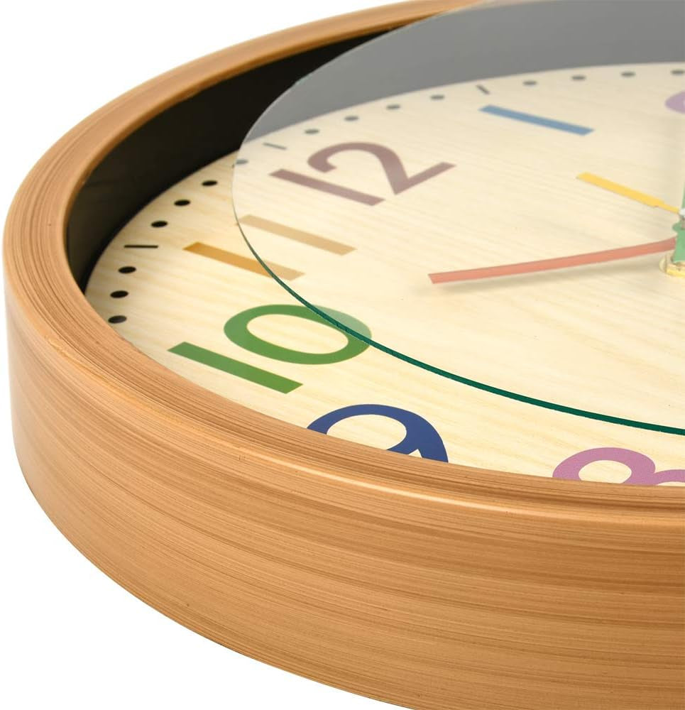 VREAONE Kids Analog Clock - Yellow, Unisex, 12-Inch