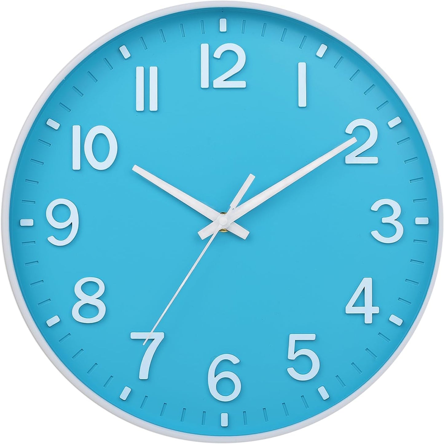 Wall Clocks for Living Room Bedroom Office Classroom Decor Small Silent Non Ticking Kitchen Wall Clock Battery Operated