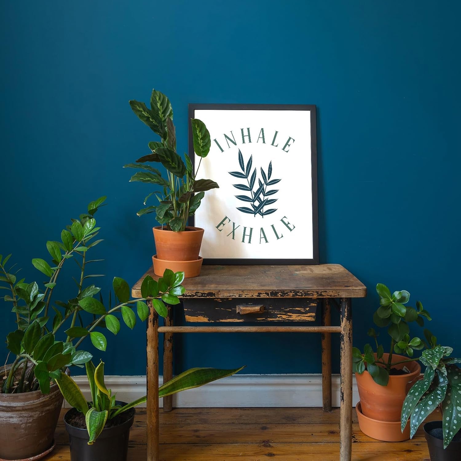 9 Pcs Mental Health Posters Boho Therapy Office Decor Motivational Counselor Psychology Posters, 8 X 10 In(Green)