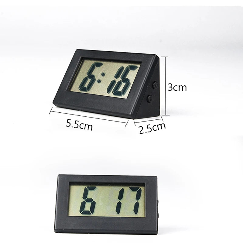 Simple Desktop Desktop Clock Mini Digital Small Desktop Clock Desktop Clock Silent Small Alarm Clock Car Clock 1Pc