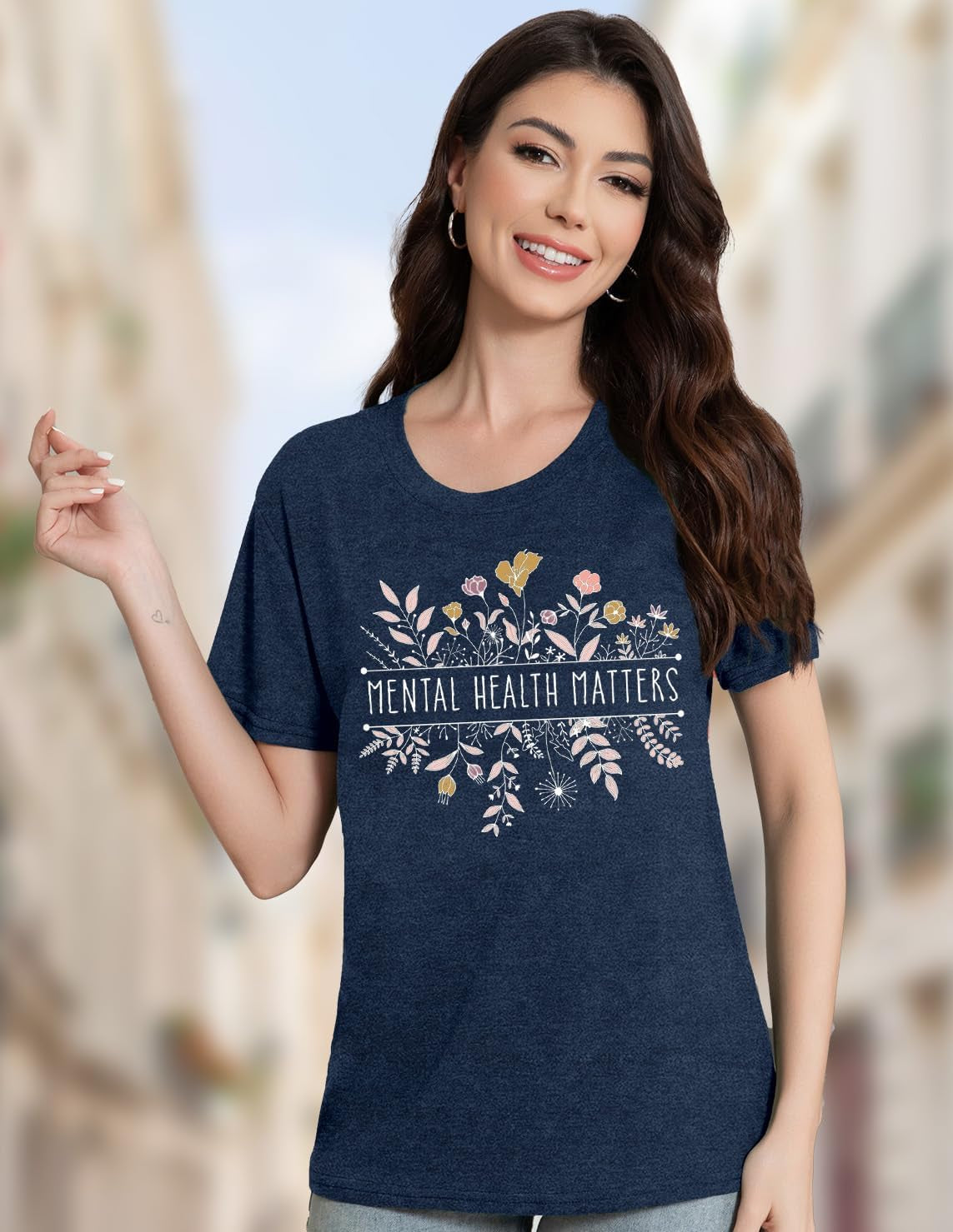 Mental Health Matters Shirt for Women Be Kind Tshirts Therapist Tee Top