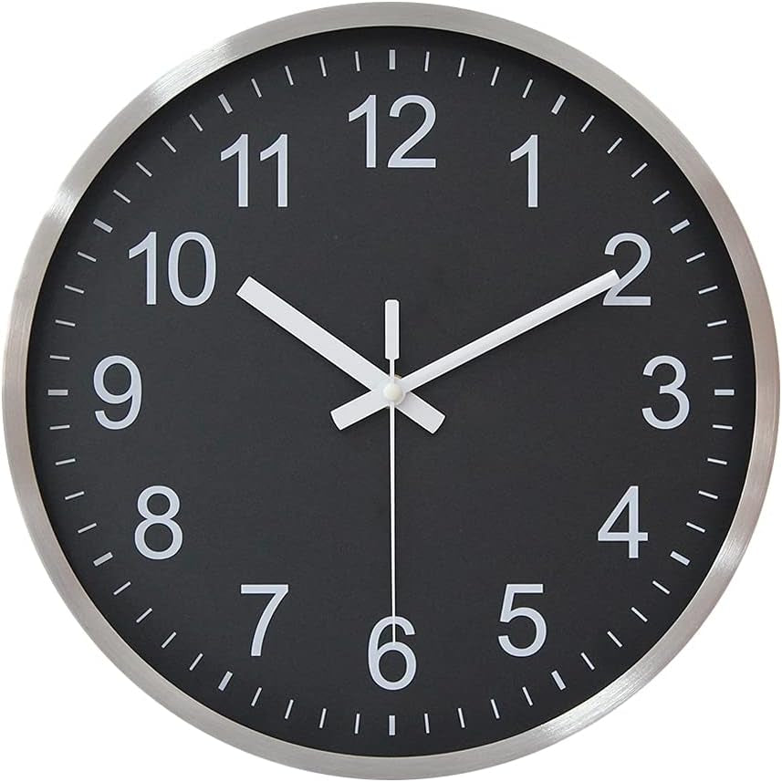 Wall Clocks for Living Room Bedroom Office Classroom Decor Small Silent Non Ticking Kitchen Wall Clock Battery Operated