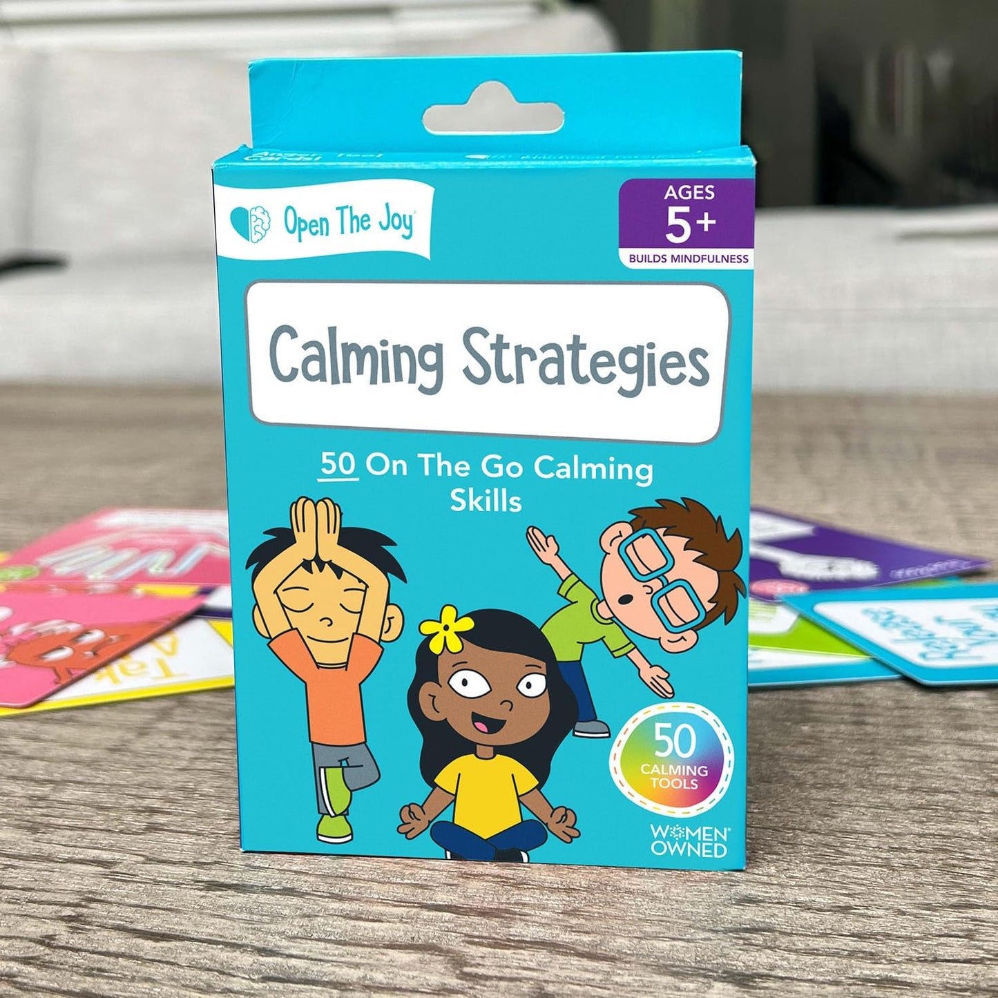 Calming Strategies Cards for Kids - Mindfulness Activities, Stress Relief Techniques, and Emotional Regulation Tools - Ages 4 and Up
