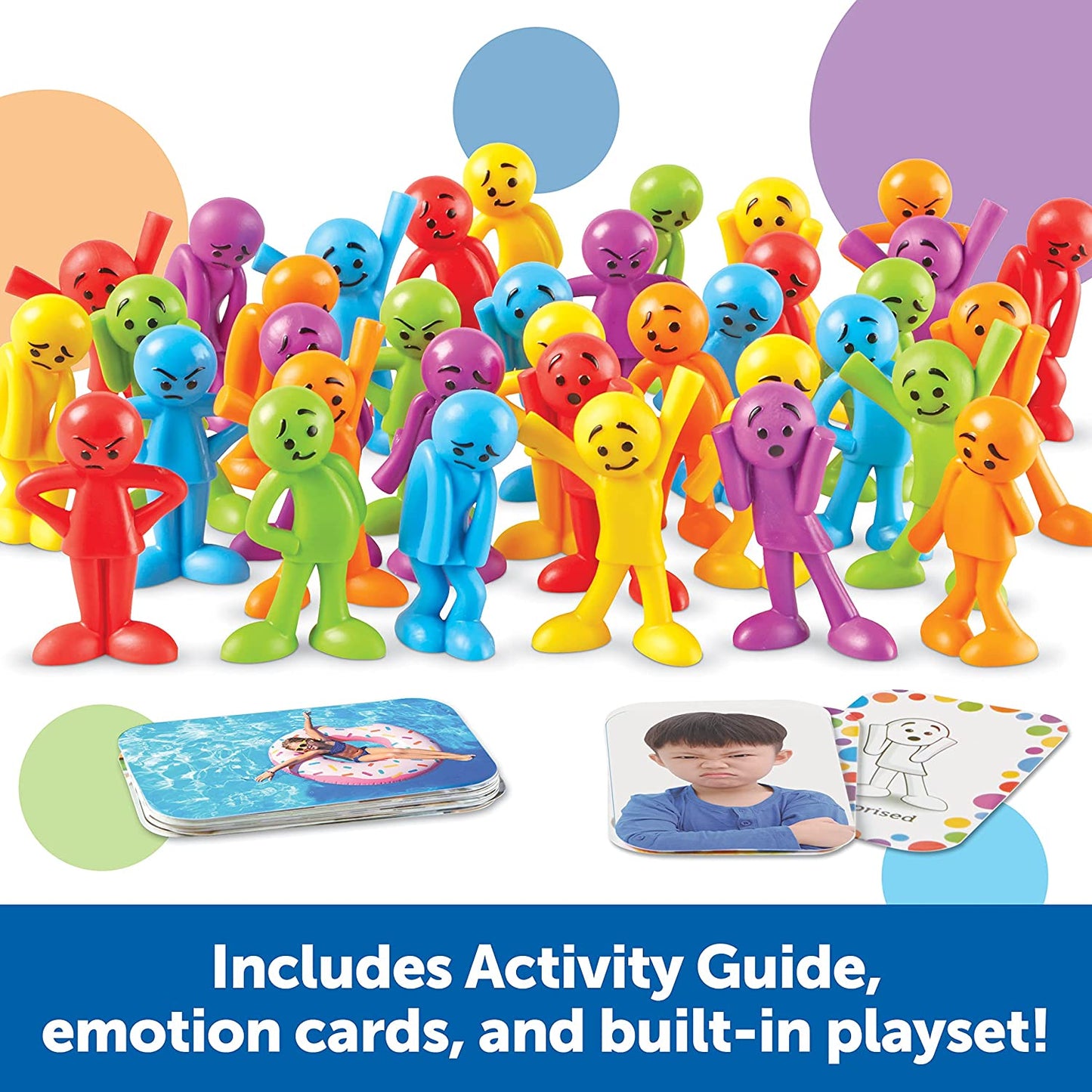All about Me Feelings Activity Set - Emotional Regulation Tools for Kids, Preschool Classroom Must Haves, Social Skills Activities, People Figurines, Toddler Emotions Gifts