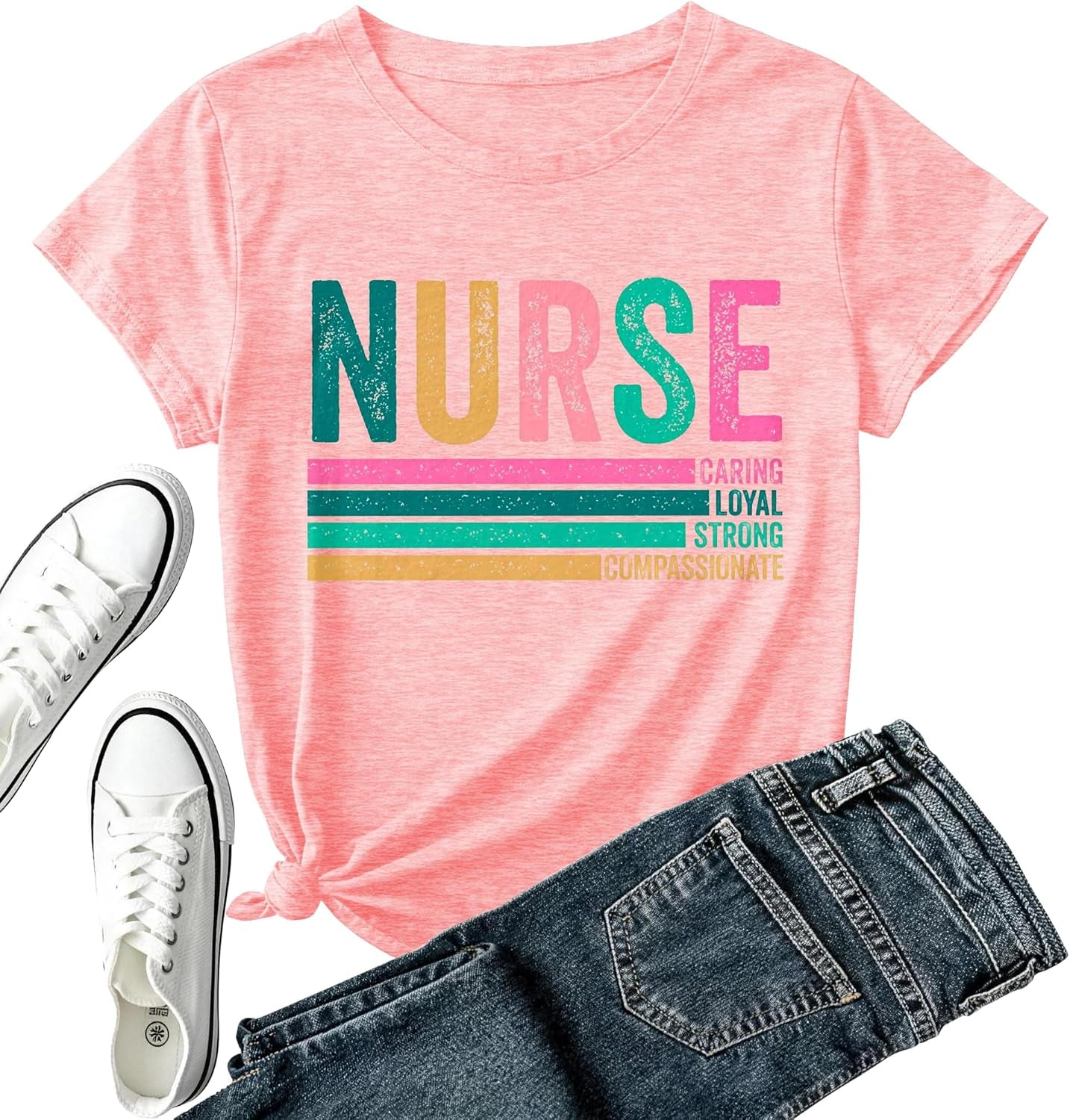 Mental Health Awareness Shirt Women-Brain Flower Tshirt Women Neuro Diversity Tee Tops Motivational Short Sleeve