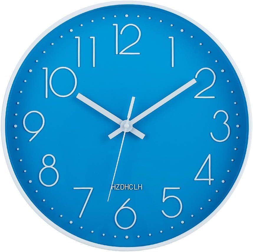 Wall Clocks for Living Room Bedroom Office Classroom Decor Small Silent Non Ticking Kitchen Wall Clock Battery Operated