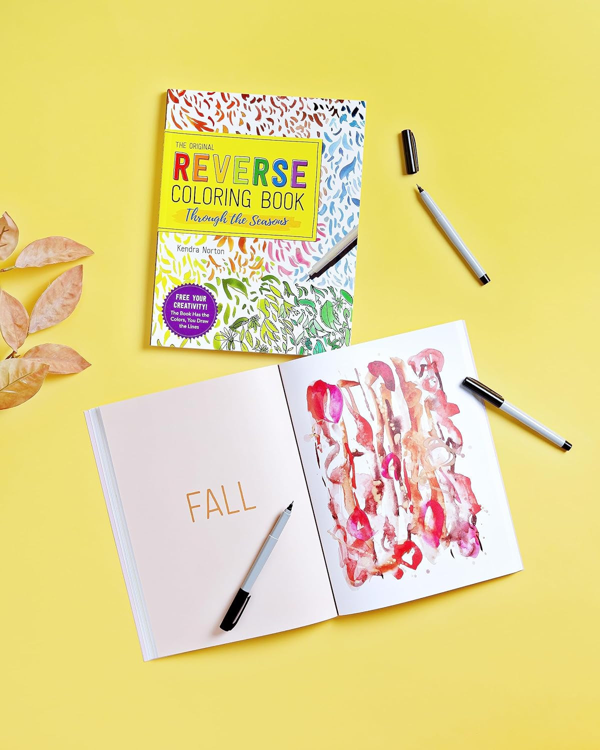 The Reverse Coloring Book™: through the Seasons: the Book Has the Colors, You Make the Lines