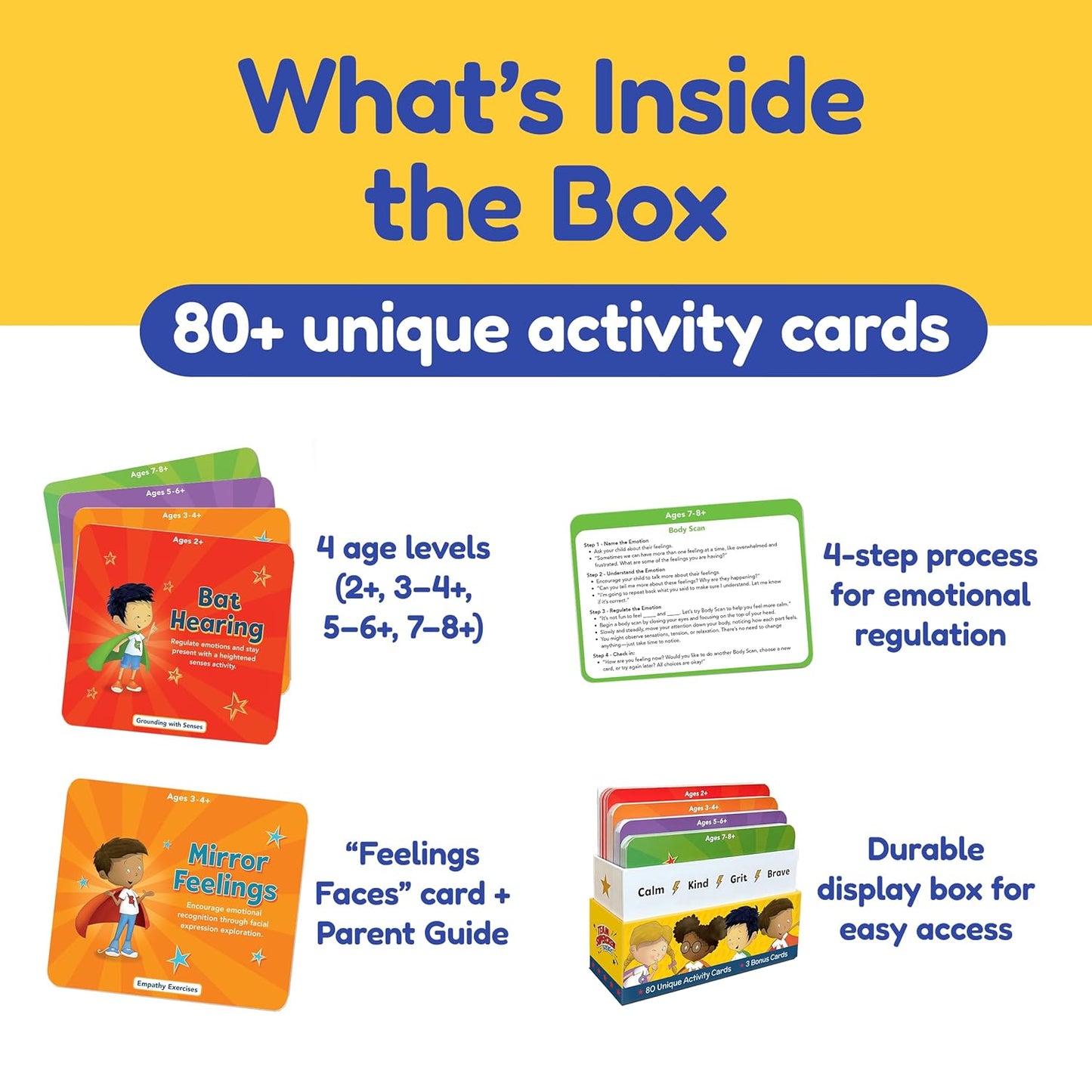 Team Supercrew SOS Kit – 83 Activity Cards for Kids Ages 2-8+ | Emotional Regulation Kit for Teaching Emotions, Social Skills & Positive Behavior | SEL Therapy Tools for Anger, Anxiety, Meltdowns