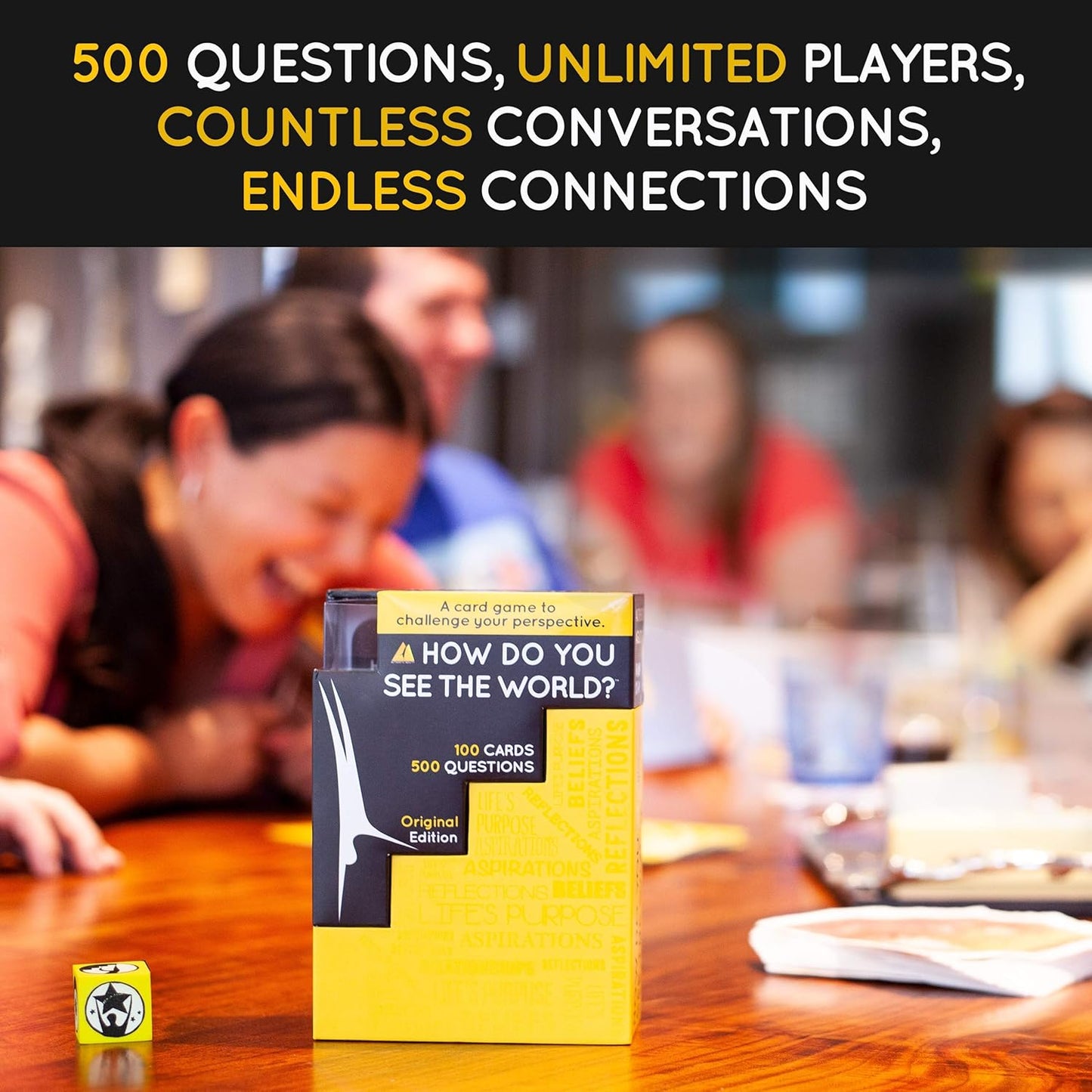 How Do You See the World – 100-Card Deck with 500 Thought-Provoking Questions to Spark Conversations & Break the Ice