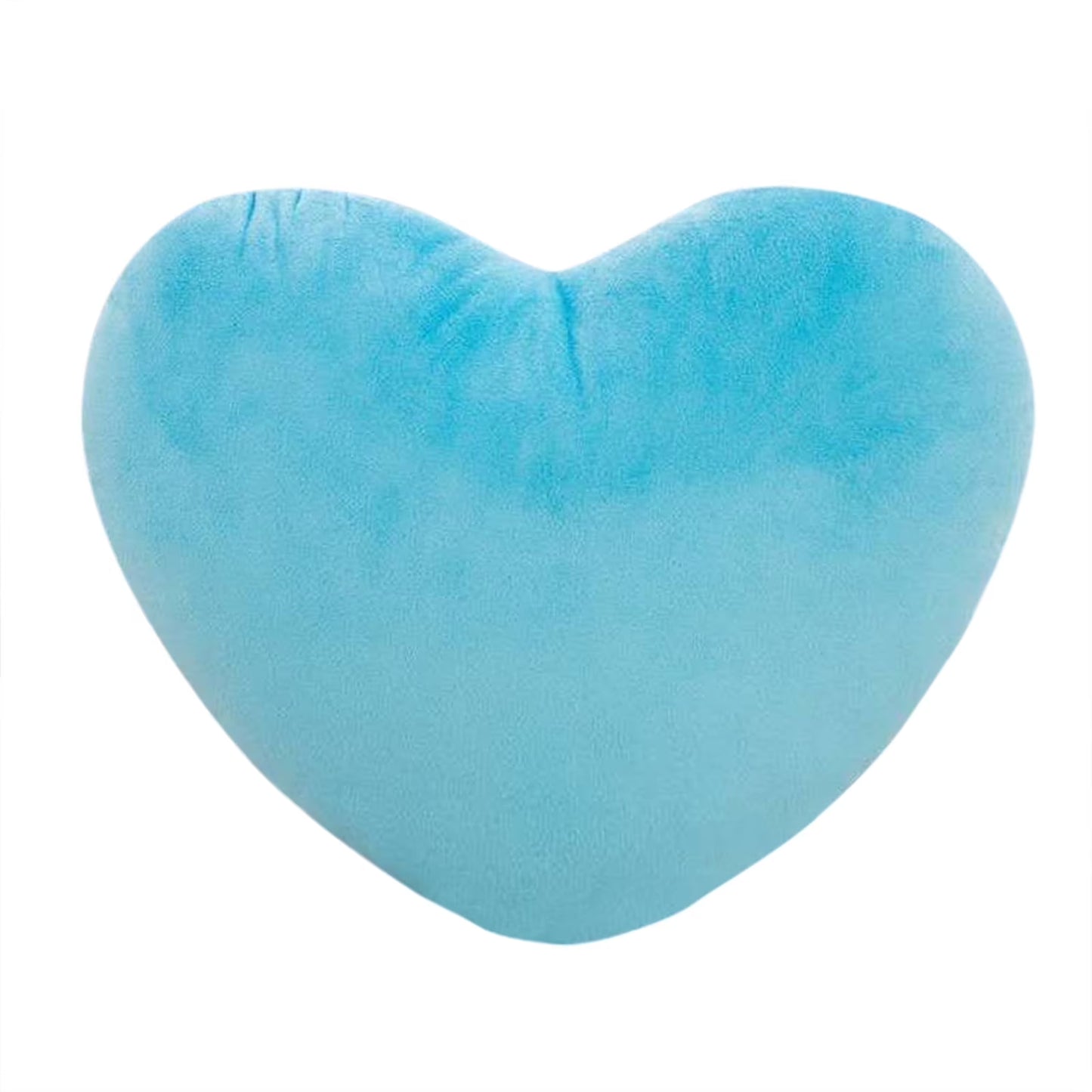 Gift for Him  Heart Pillow, Pink Heart Shaped Pillows Decorative Pillow, Plush Heart Shaped Throw Pillow for Bedroom Living Kids Room 6 Inch Blue