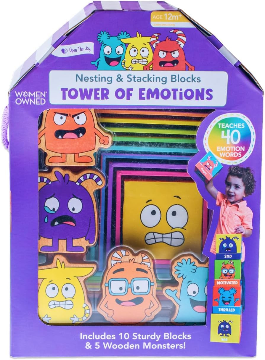 Tower of Emotions: Kids Emotional Intelligence Building Game, Mindfulness Activities, and Stress Relief Techniques for Ages 4 and Up