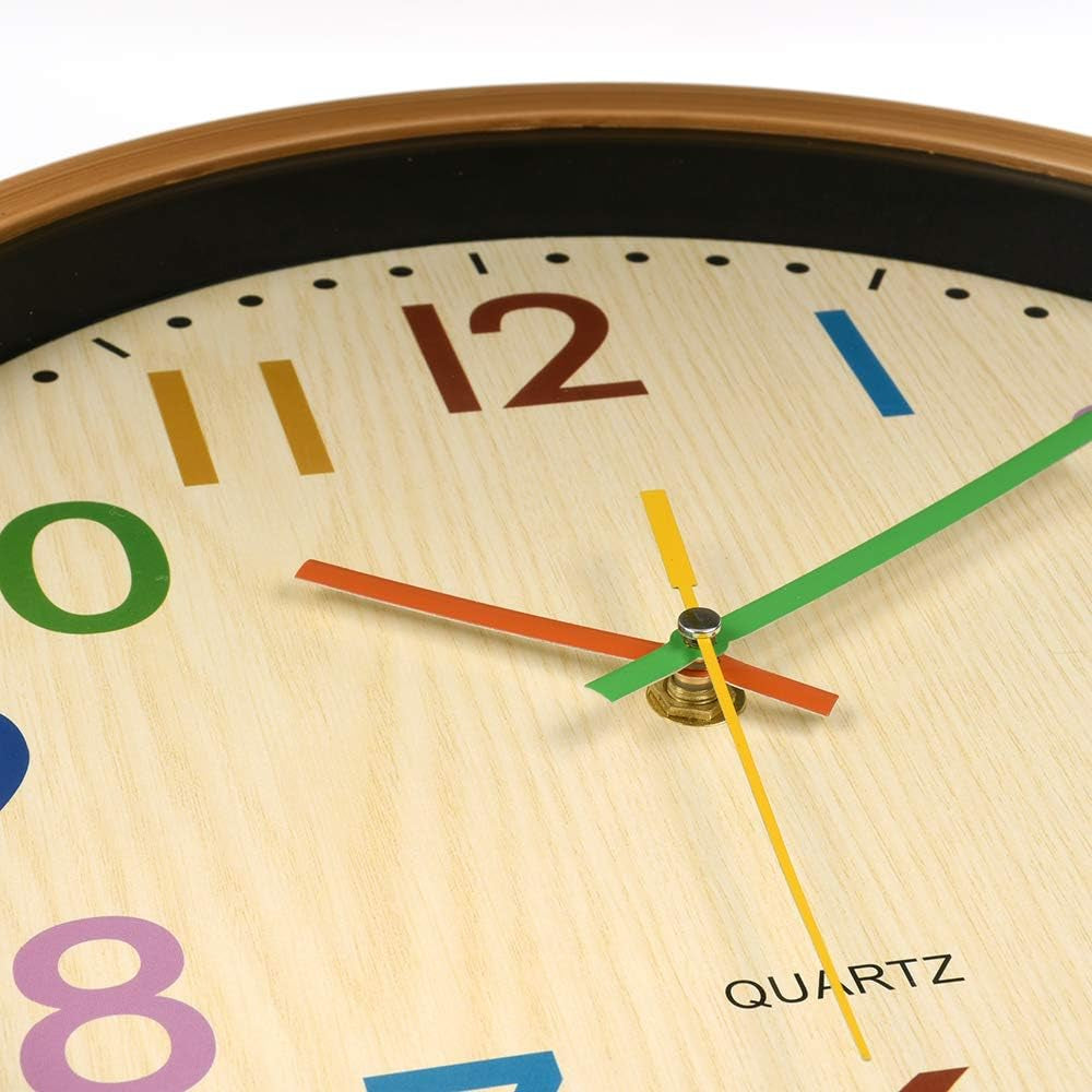 VREAONE Kids Analog Clock - Yellow, Unisex, 12-Inch