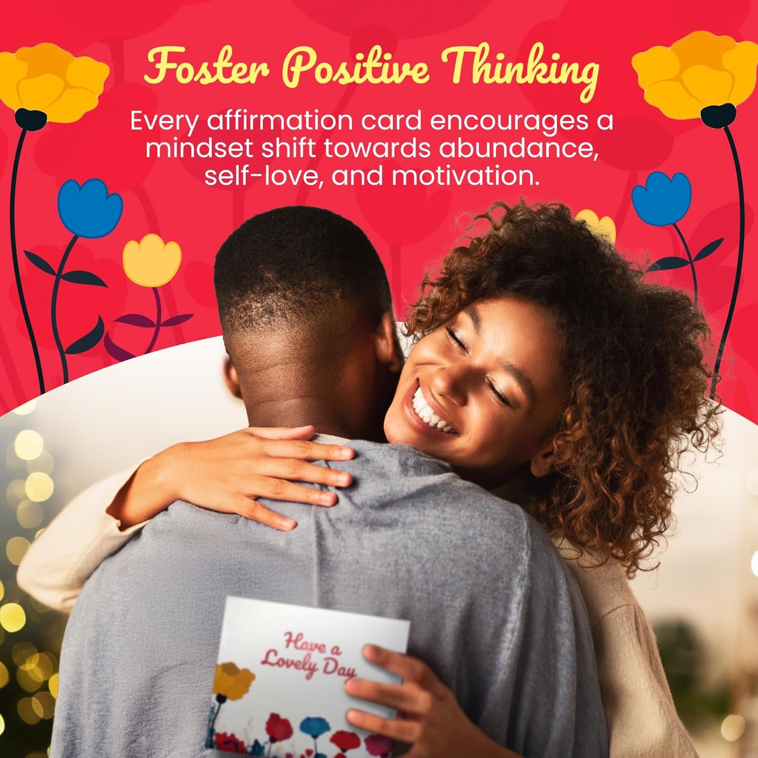 Positive Affirmation Cards with Mindfulness Exercises, Inspirational Tools for Everyone, Motivational Items, Self Care Gifts for Women, Men & the Youth, 60 Transformative Affirmation Cards