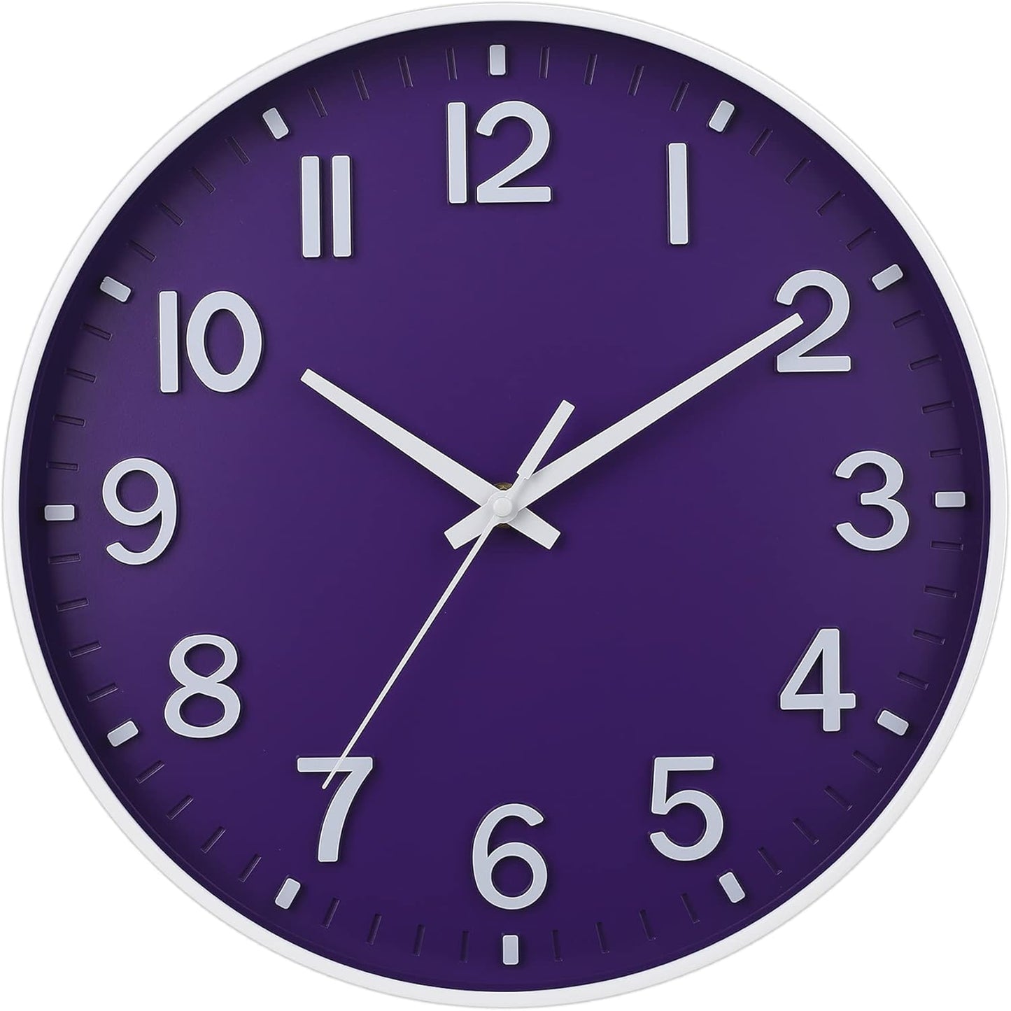 Wall Clocks for Living Room Bedroom Office Classroom Decor Small Silent Non Ticking Kitchen Wall Clock Battery Operated