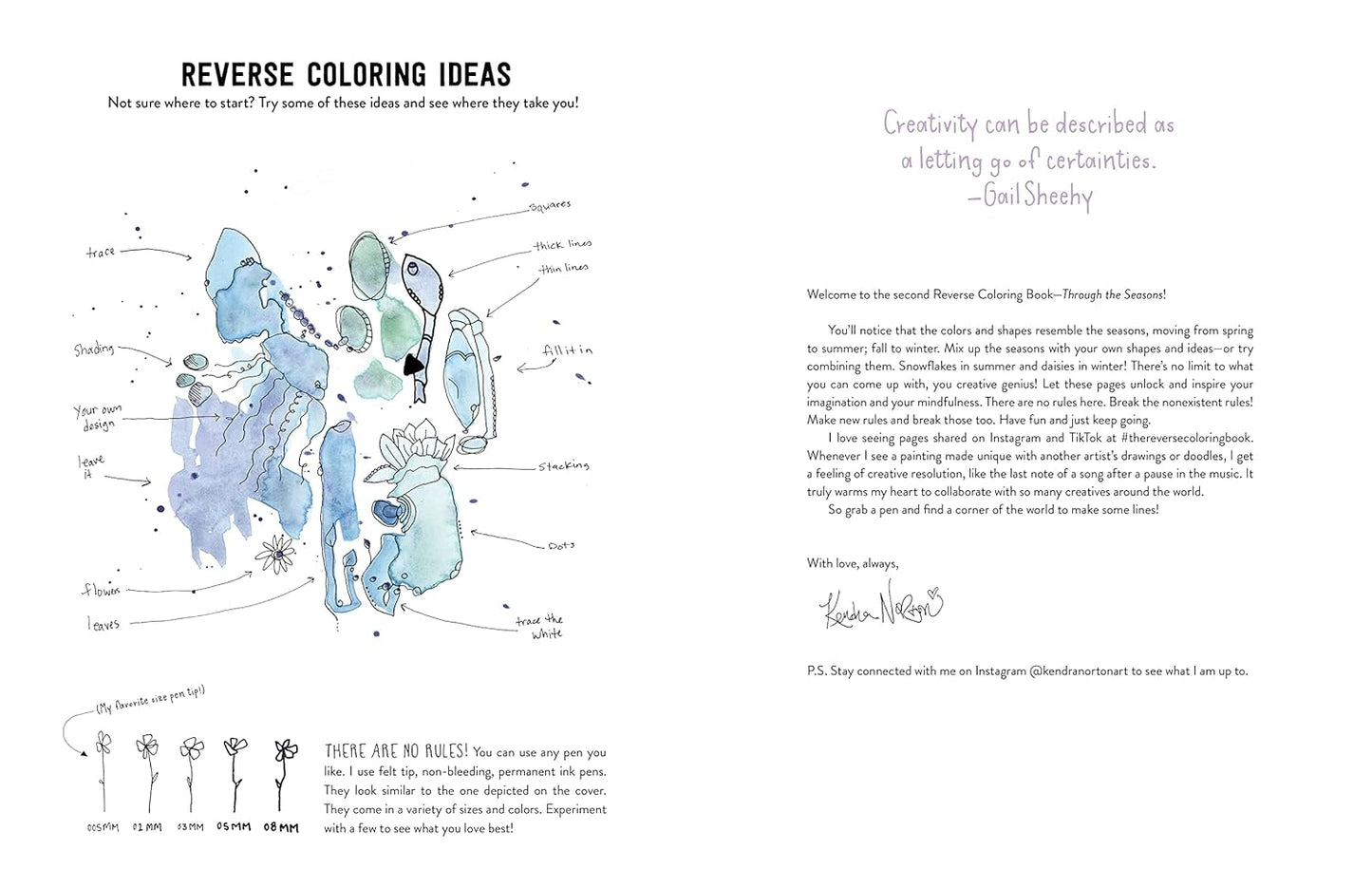 The Reverse Coloring Book™: through the Seasons: the Book Has the Colors, You Make the Lines