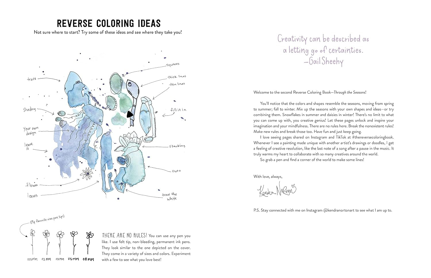 The Reverse Coloring Book™: through the Seasons: the Book Has the Colors, You Make the Lines