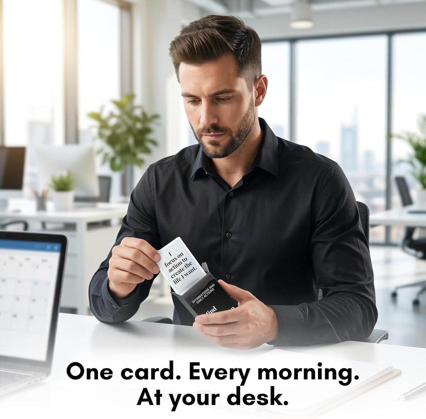 Mind of a Champion - Motivational Cards for Men Affirmations and Action Steps to Turn Dreams into Reality - for Productivity, Personal Development, Self Care, Mindfulness, Affirmation Cards for Men